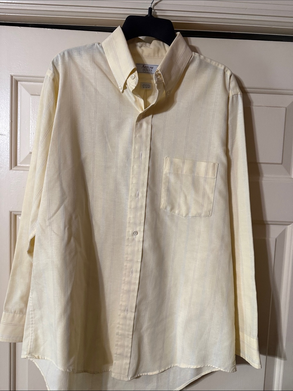 Arrow Pale Yellow Long-Sleeve Button-Down Shirt